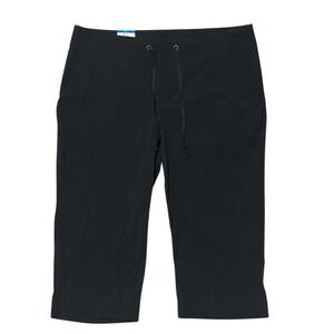 Columbia Anytime Outdoor Capri Womens Black Hiking Pants AL8653-010 NWT Size 14
